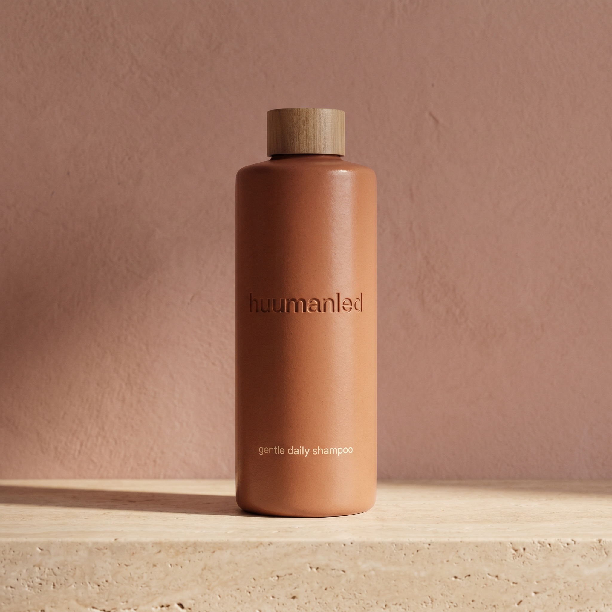 Shampoo bottle product photograph
